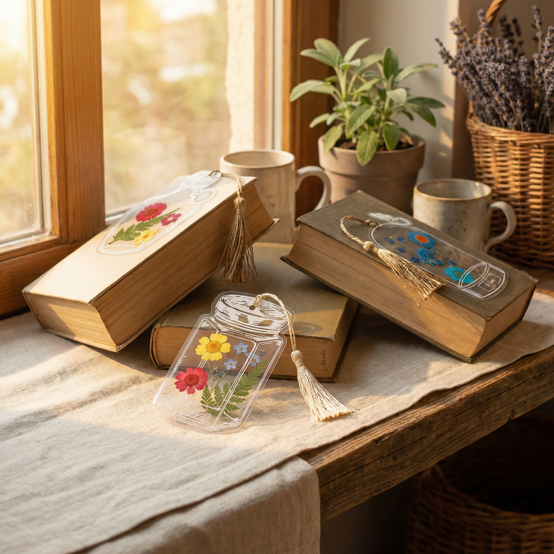 Blossomtabs™ – DIY Flower Bookmark Kit for Book Lovers