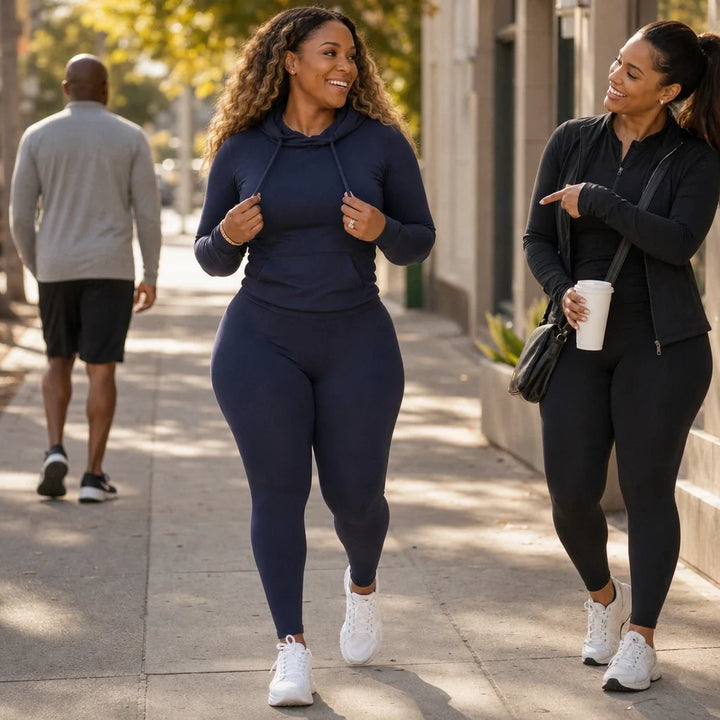 Fallora – Fitted Hoodie And Leggings Set
