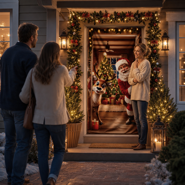 SantaScene – Christmas Door Cover
