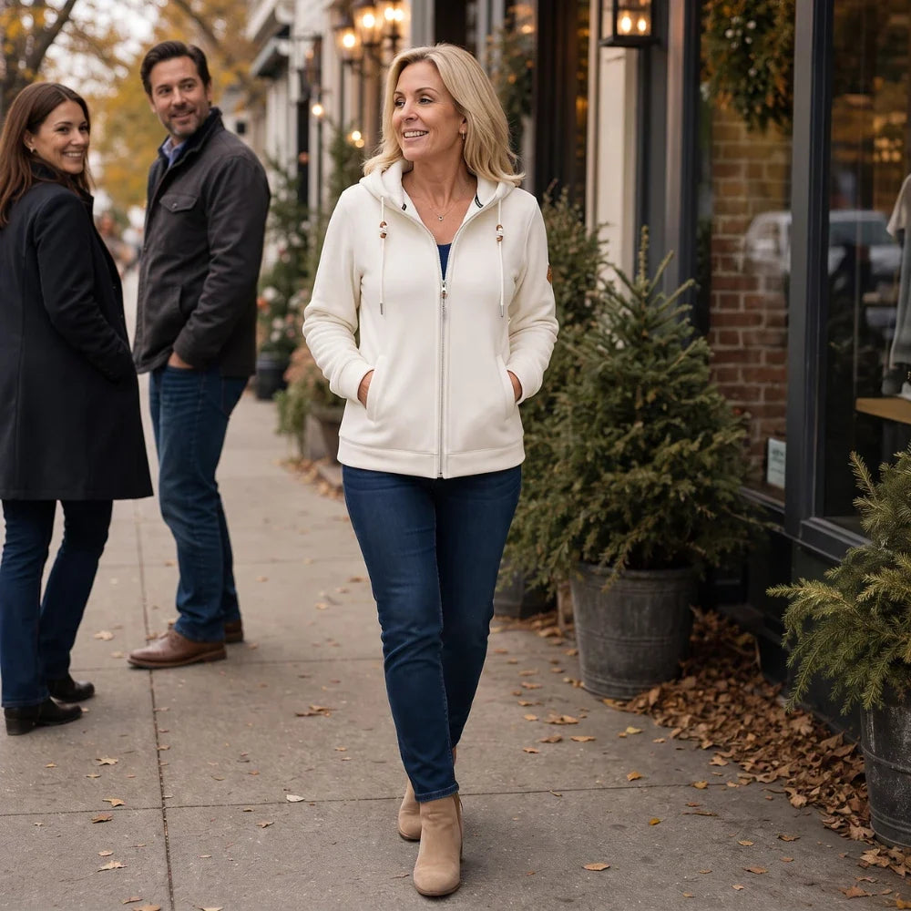 SherpaHaven – Thickened Sherpa-Look Full-Zip Hoodie