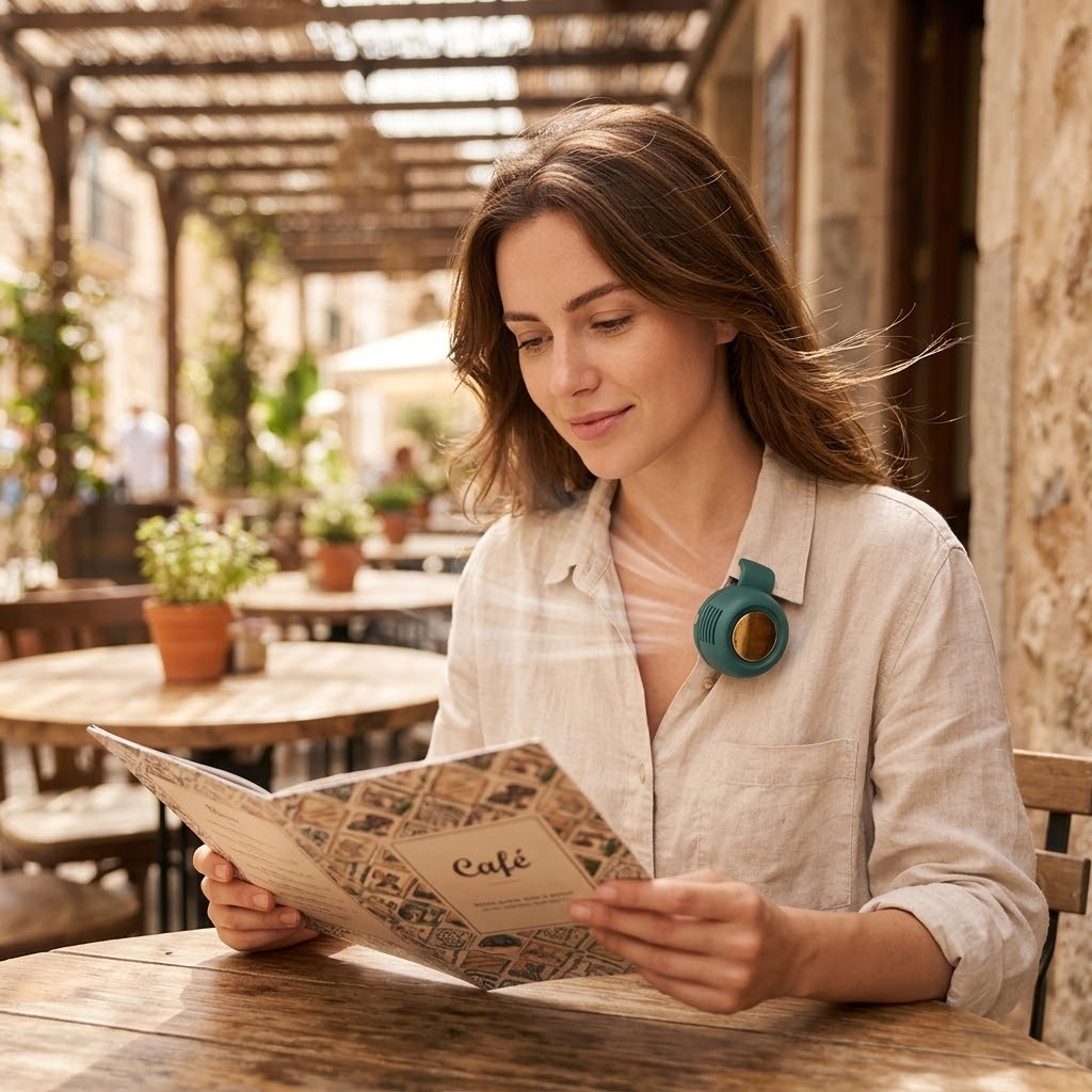 Breezly™ – Hands-Free Clip-On Cooling Fan