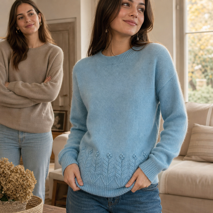 Florenza – Botanical Detail Knit Sweater