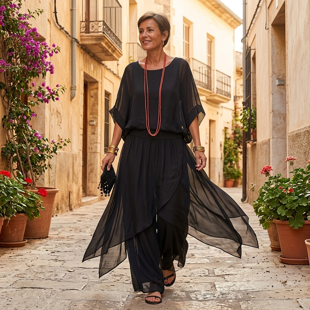 Vivara™ – Flowy Chiffon Two Piece Set