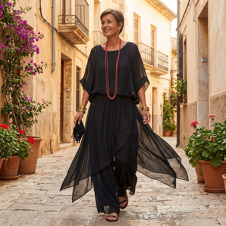 Vivara™ – Flowy Chiffon Two Piece Set