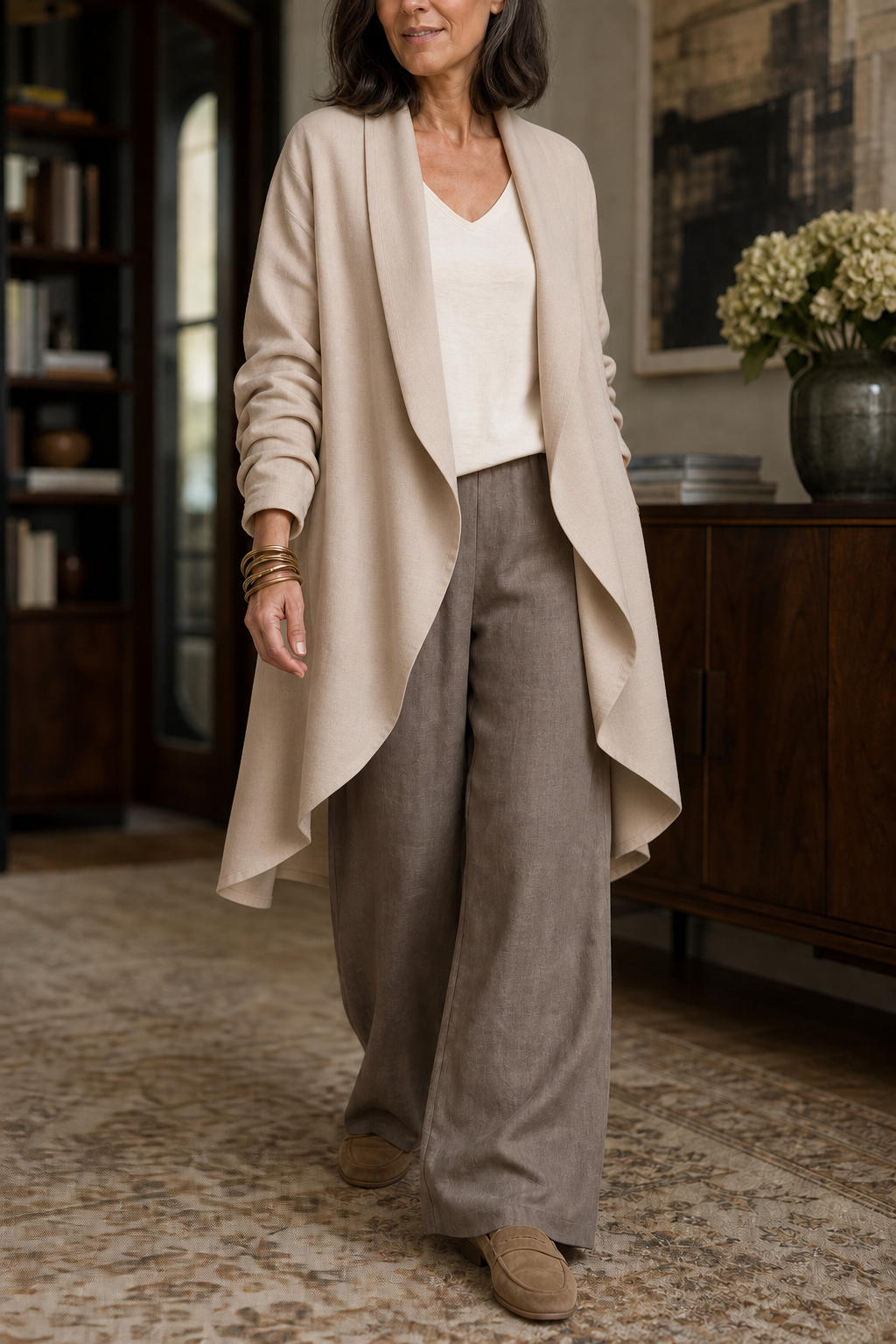 Wearbella – Relaxed Wide-Leg Three-Piece Blazer Set