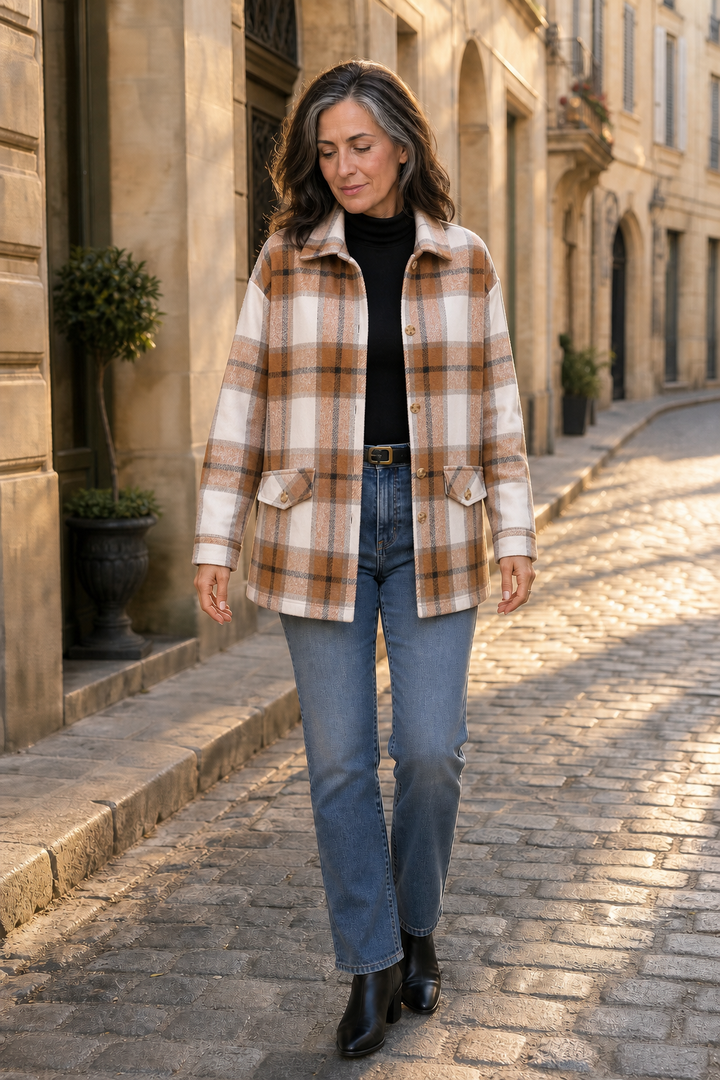 Shackston – Plaid Relaxed-Fit Shirt Jacket
