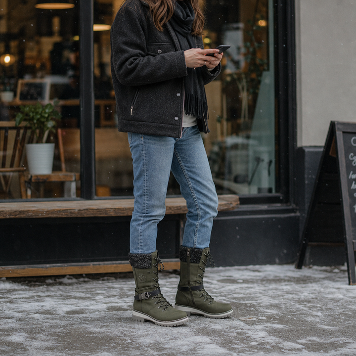 Snowbella – Knee-High Side-Zip Winter Boots