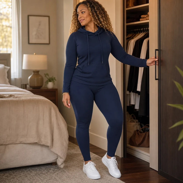 Fallora – Fitted Hoodie And Leggings Set