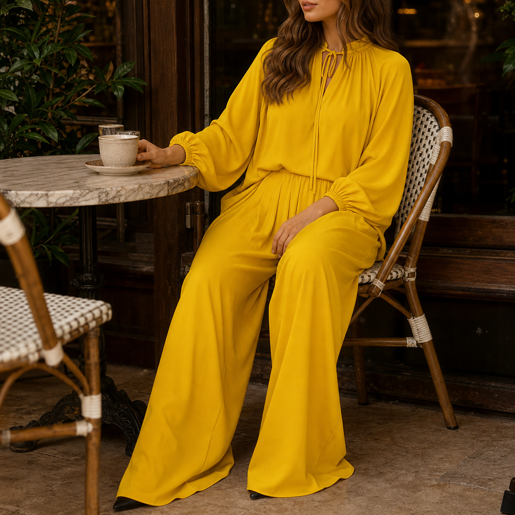 Softwear – Relaxed Fit Matching Top And Trouser Set