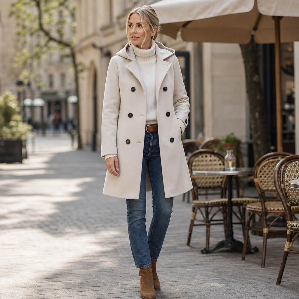 Mayfield – Double-Breasted Hooded Peacoat