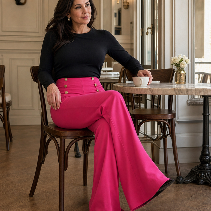 Sabelle – High-Waisted Wide-Leg Trousers