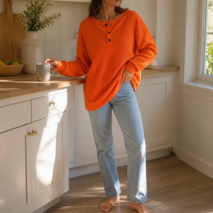 Warmwich – The Waffle Henley That Never Looks Thrown On