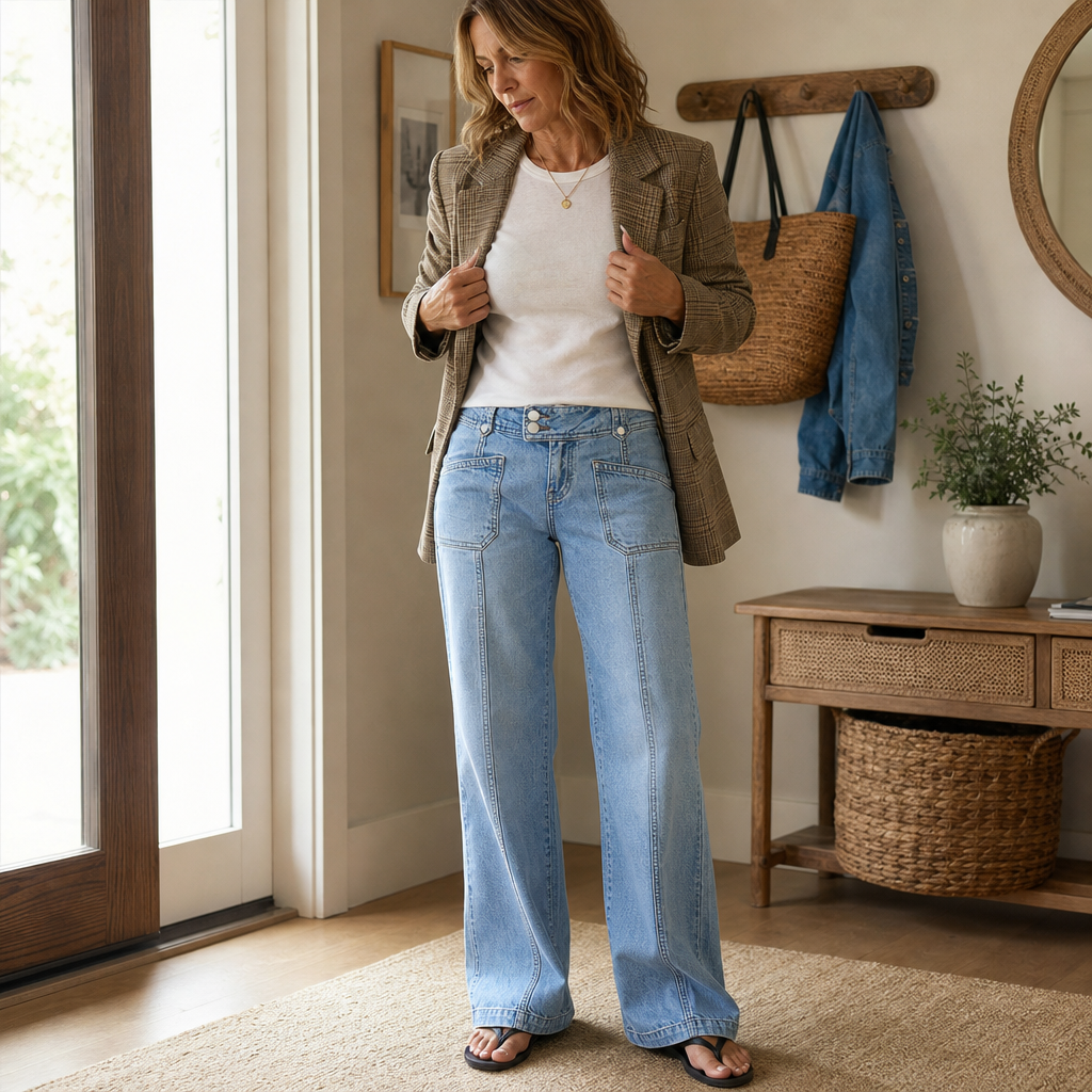 Lunarise Denim – High-Waisted Wide-Leg Denim Jeans