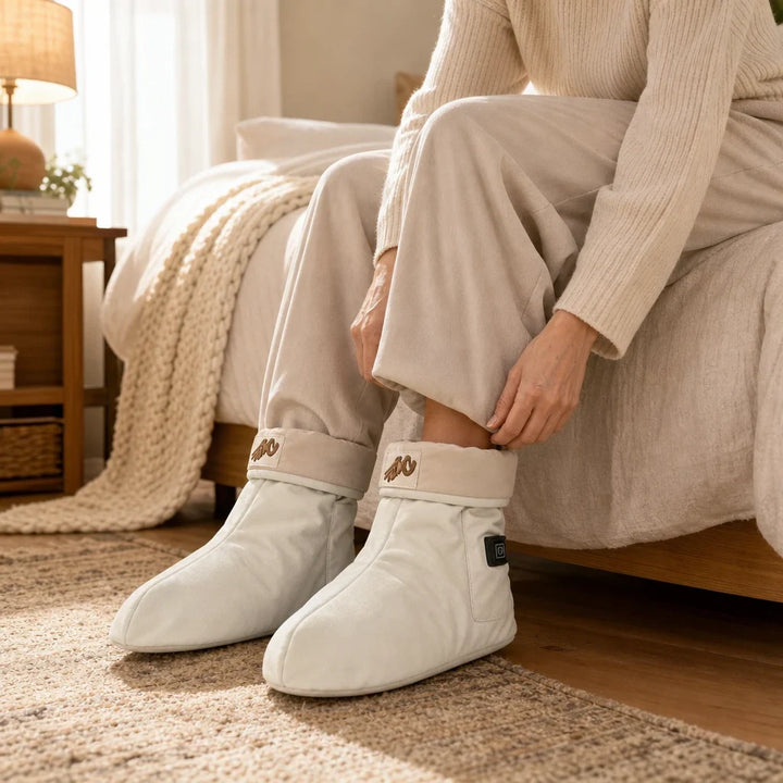 CosyStep – USB Heated Padded Foot Warmer Boots