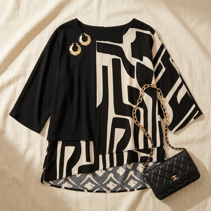 Eloria™ – Elegant Oversized Statement Top