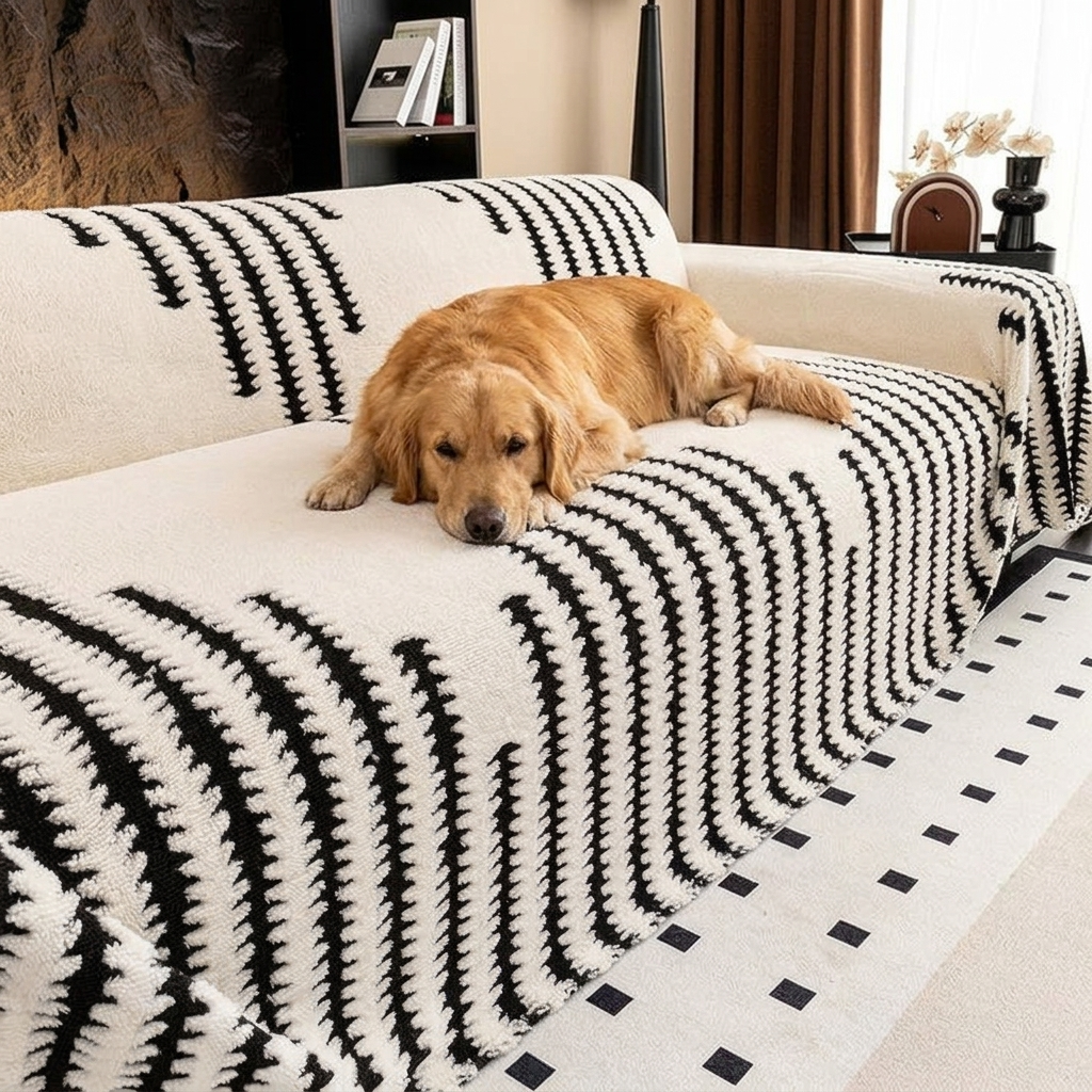 Velura™ – Non-Slip Plush Couch Cover