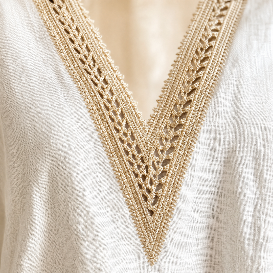 Lunavia™ – Crochet V-Neck Set