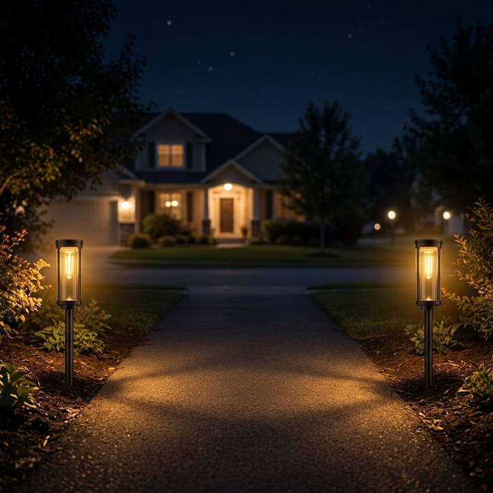 Lumiara™ – Vintage Glow Solar Walkway Light