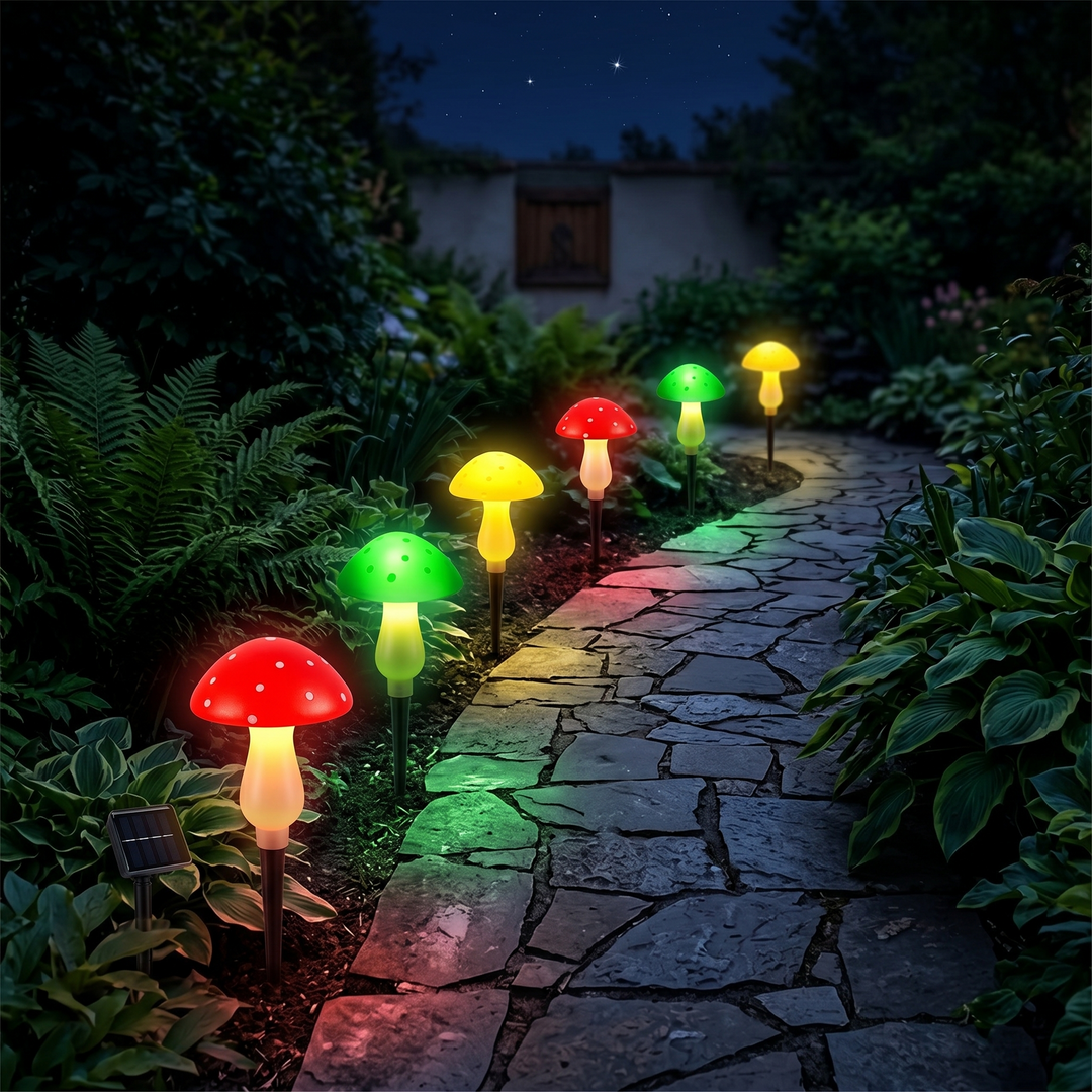 Glowvara™ Solar Mushroom Lights for Magical Garden Paths