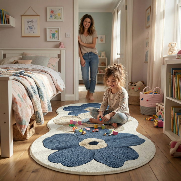 Bloomora™ — Sculpted Floral Accent Rug