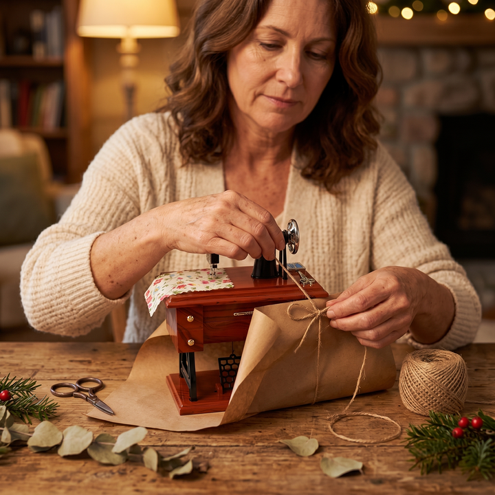 Lunavia™ – Mini Sewing Machine Music Box
