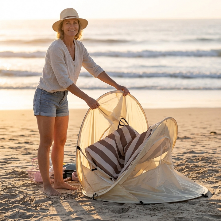 Shadespring™ – Instant Pop Up Beach Tent