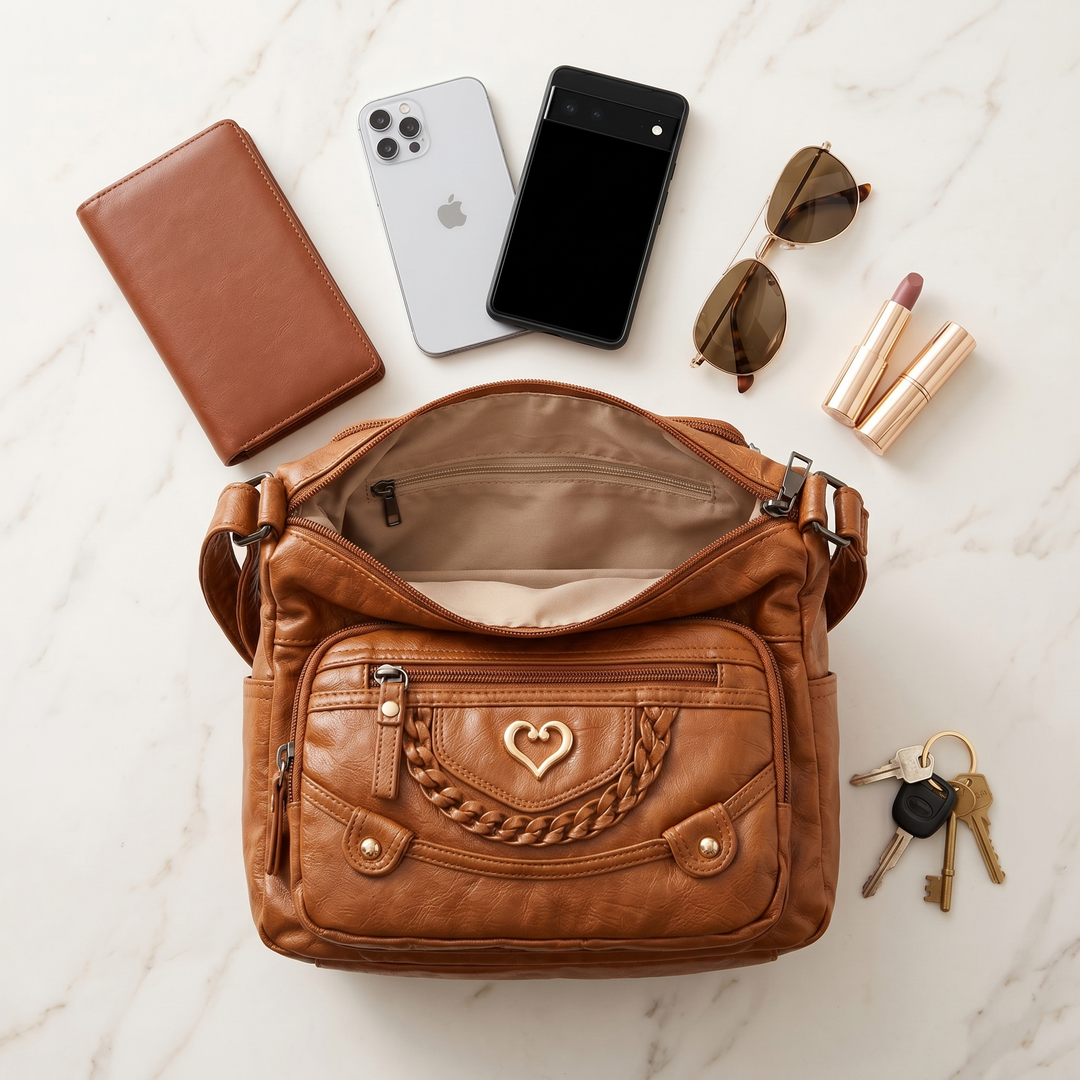 Veluna™ – Multi-Pocket Crossbody Bag for Everyday Carry