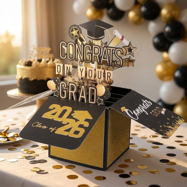 LumiCard™ - 3D Pop-Up Graduation Card for Class of 2026