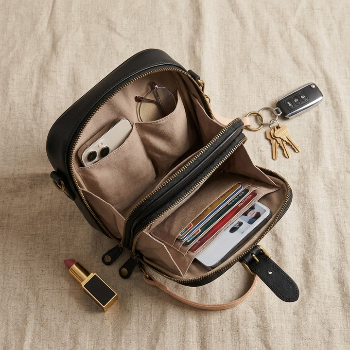 Carryn™ – Organized Crossbody Bag with Card Slots