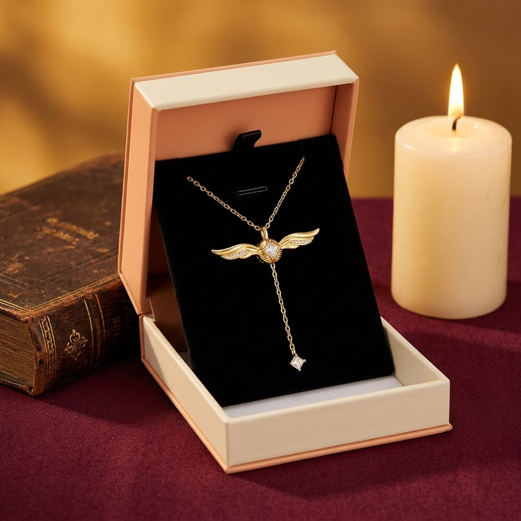 Veloisse™ – Winged Lariat Pendant Necklace