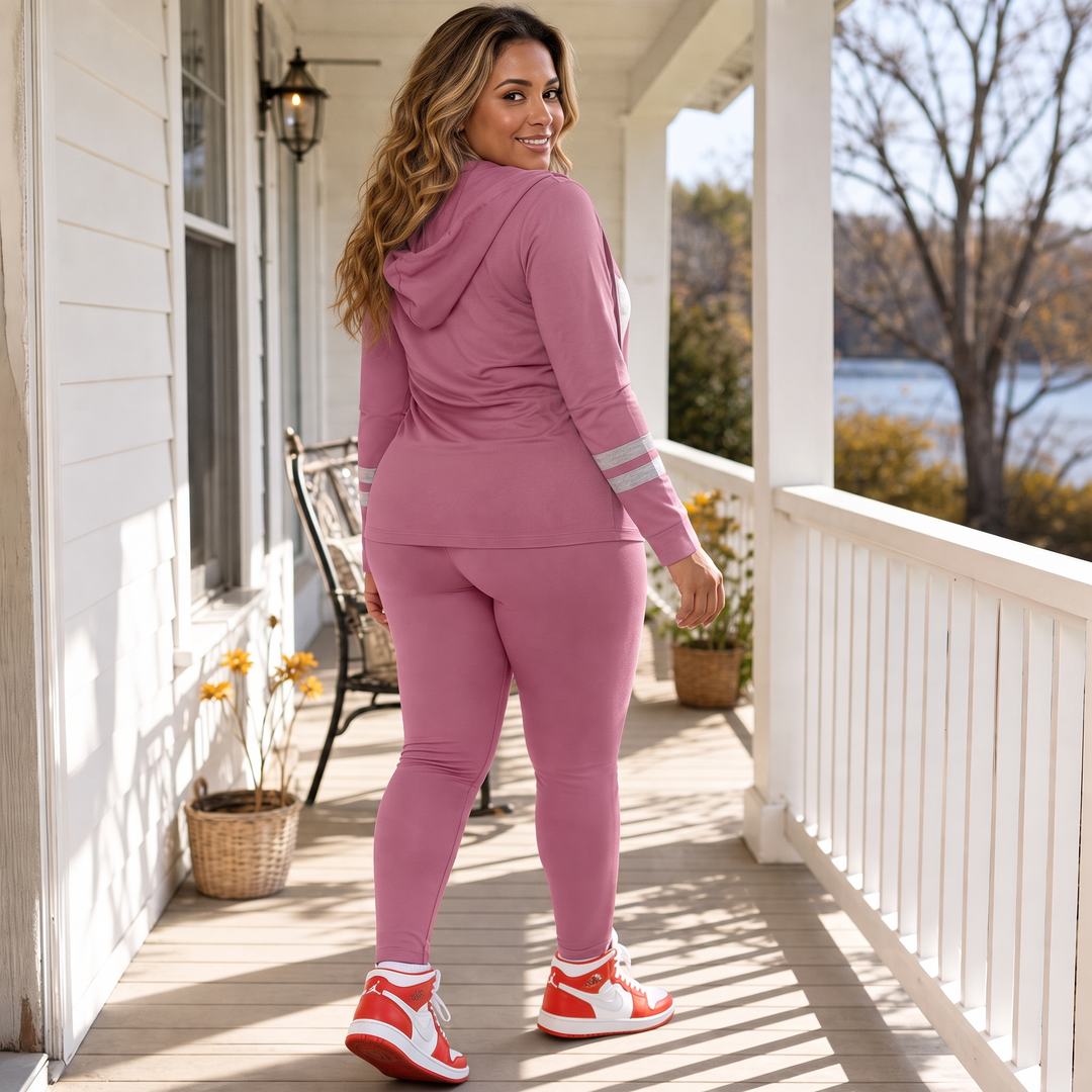 Wearbella – Color-Block Slim-Fit Hoodie And Pants Set