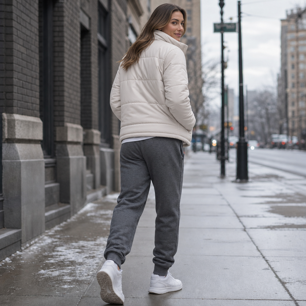 Warmease – Fleece-Lined Tapered Jogger Sweatpants