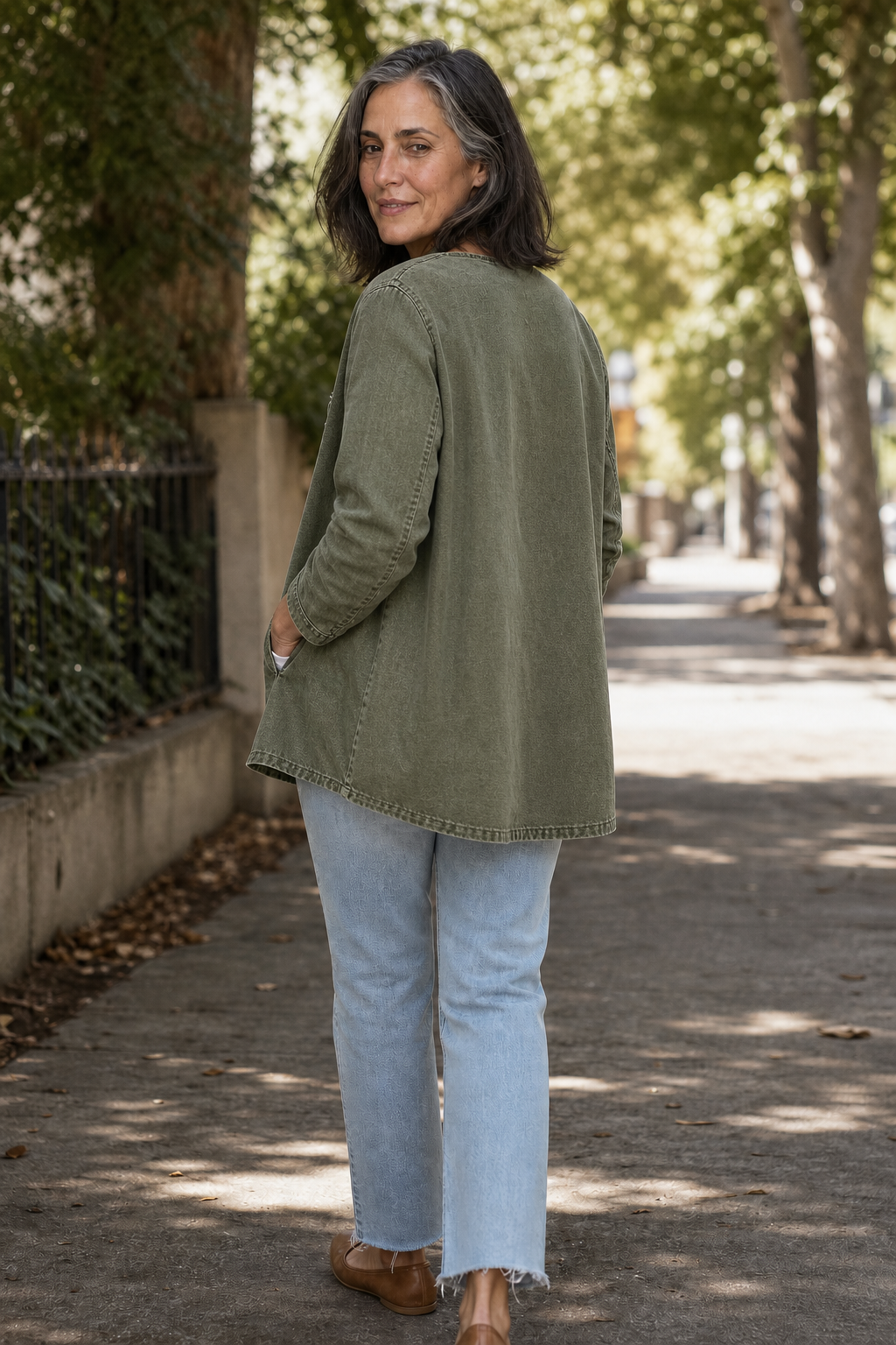 Corriveau – Washed Denim-Look Jacket