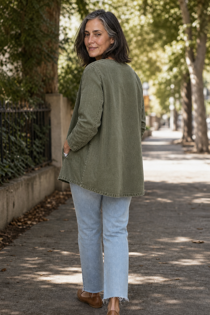 Corriveau – Washed Denim-Look Jacket