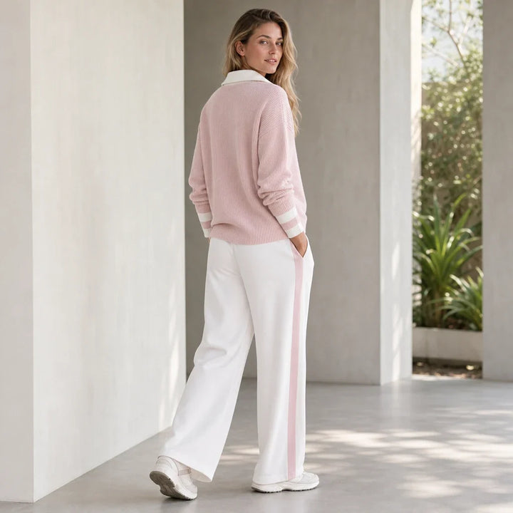 Willow Zip – Cable-Knit Half-Zip Sweater