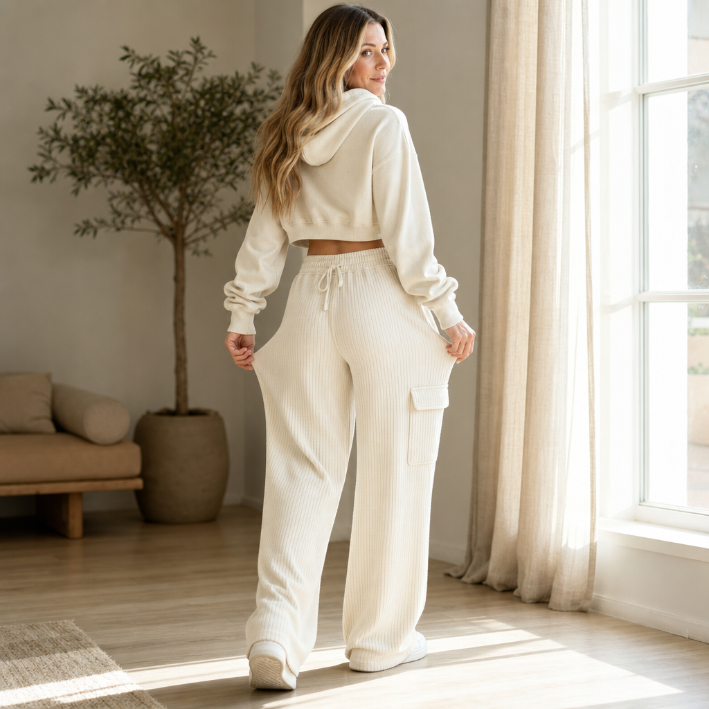 Waistwell – High Waisted Drawstring Wide Leg Pants