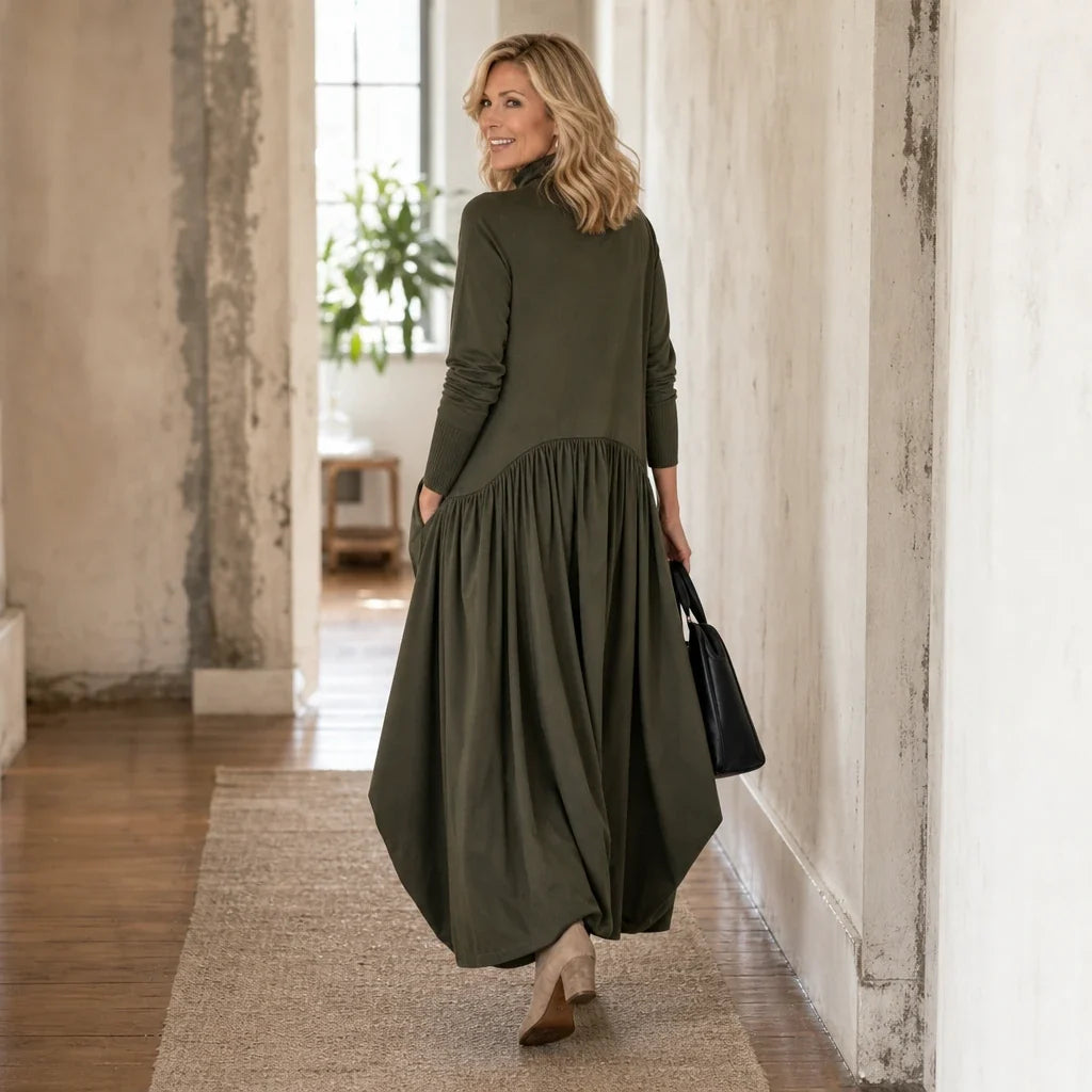 Sloane – High Neck Pocket Maxi Dress