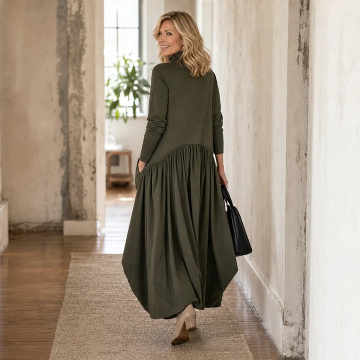 Sloane – High Neck Pocket Maxi Dress