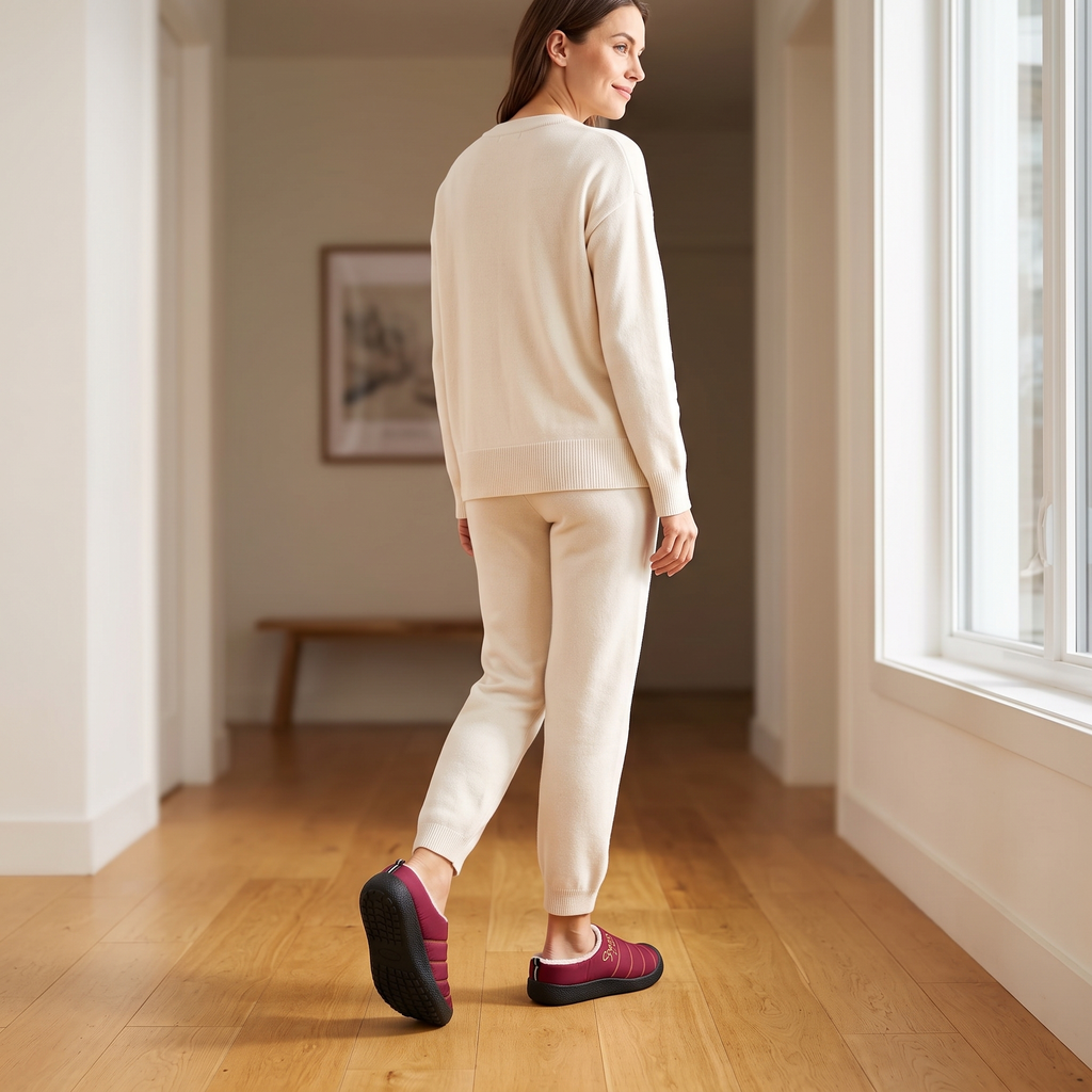 Winterelle – Fleece-Lined Look Winter Slip-On Shoes