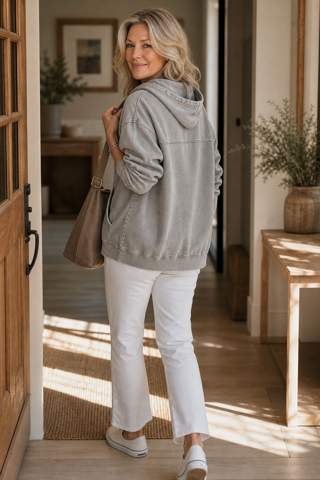 Rethread – Washed Relaxed Zip-Up Hoodie