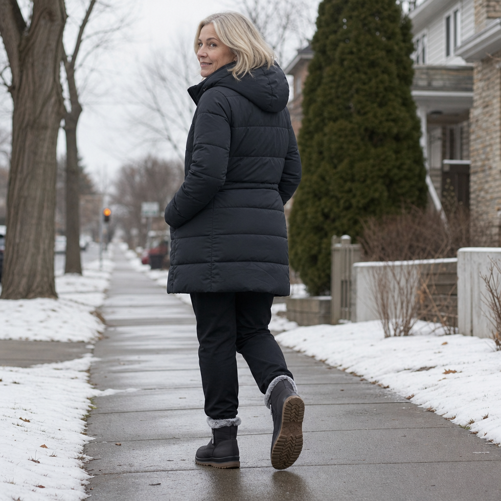 Warmalia – Faux Fur-Lined Waterproof Slip-On Snow Boots