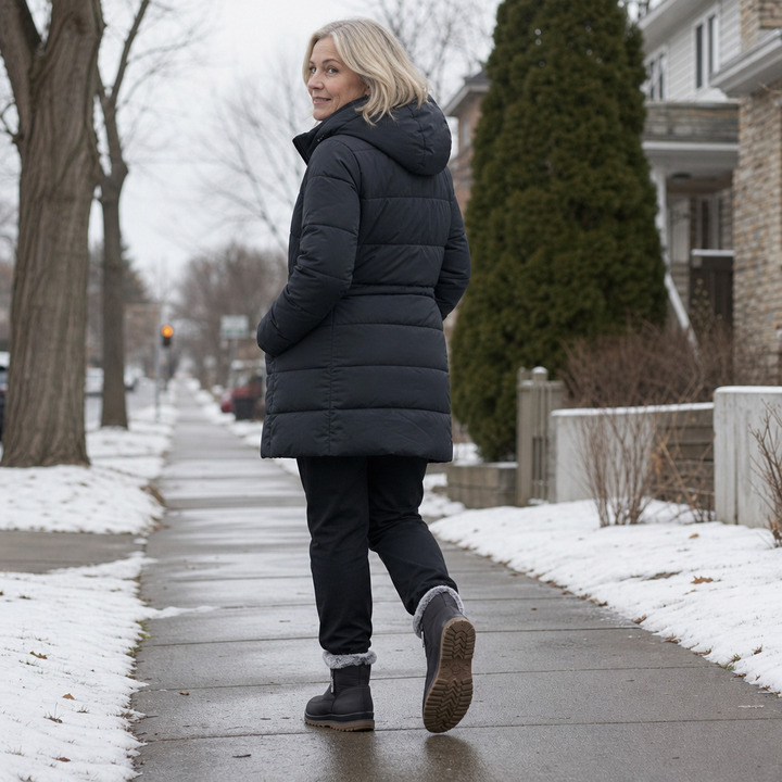 Warmalia – Faux Fur-Lined Waterproof Slip-On Snow Boots