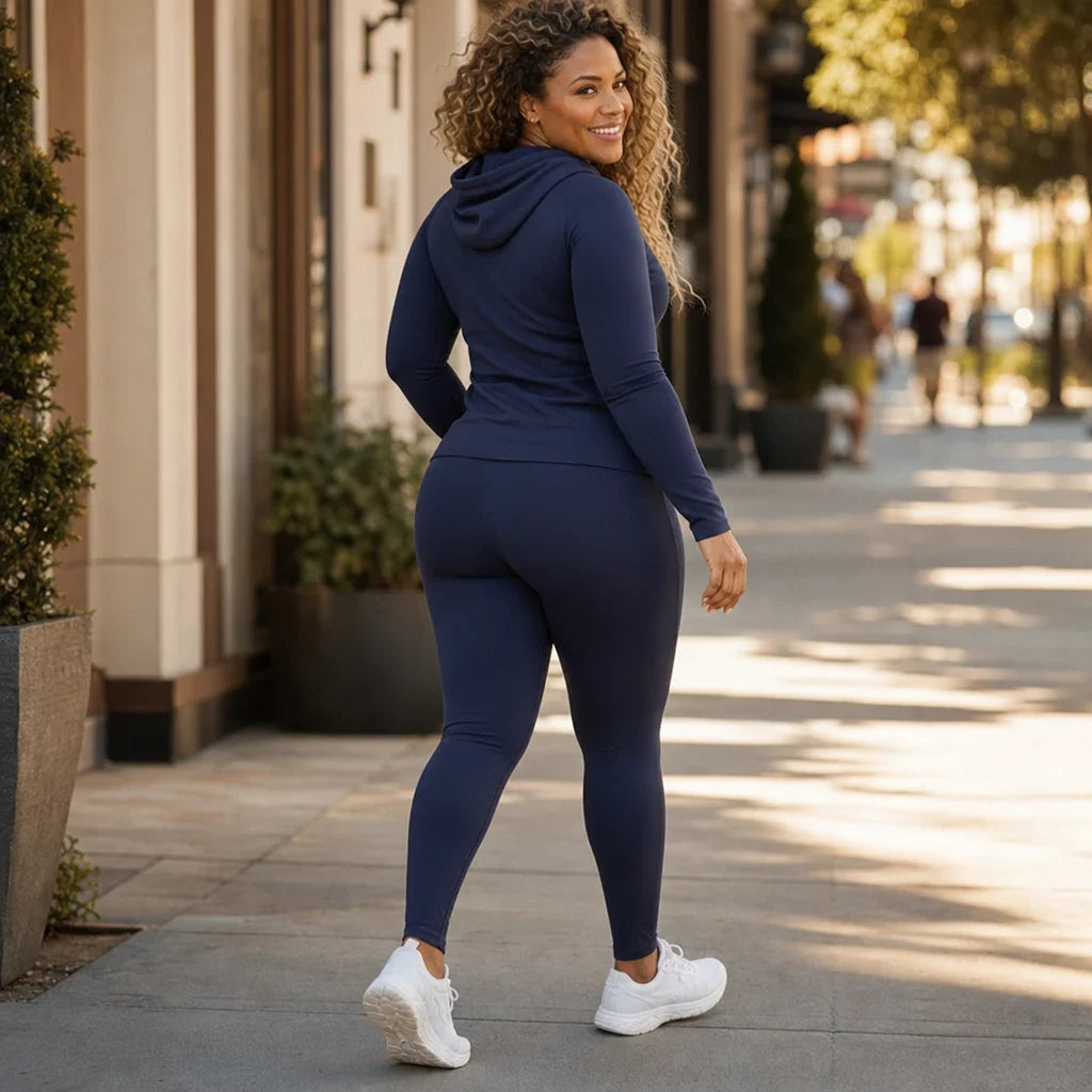 Fallora – Fitted Hoodie And Leggings Set
