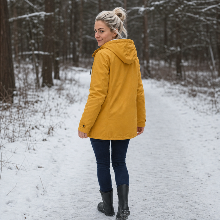 Windloft – Fleece-Lined Look Hooded Windproof Jacket