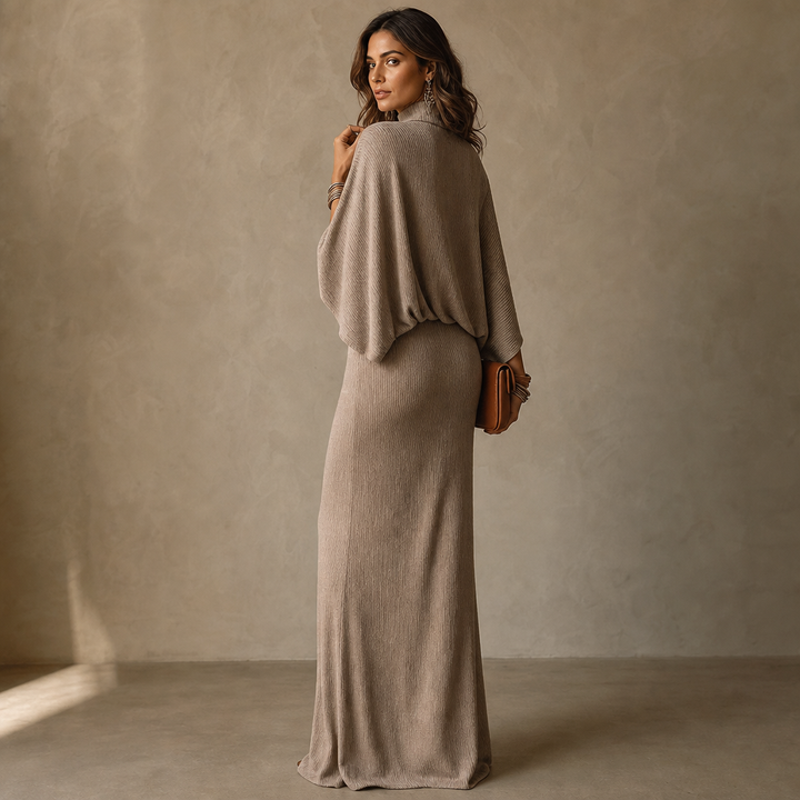 Wearbella – Batwing Sleeve Top And Long Skirt Set