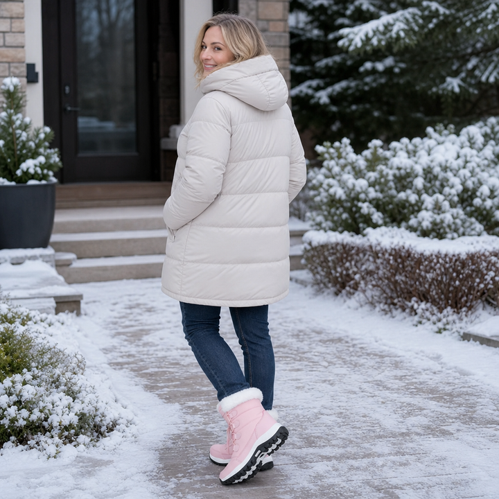 Cozywalk – Fleece-Lined Non-Slip Platform Snow Boots