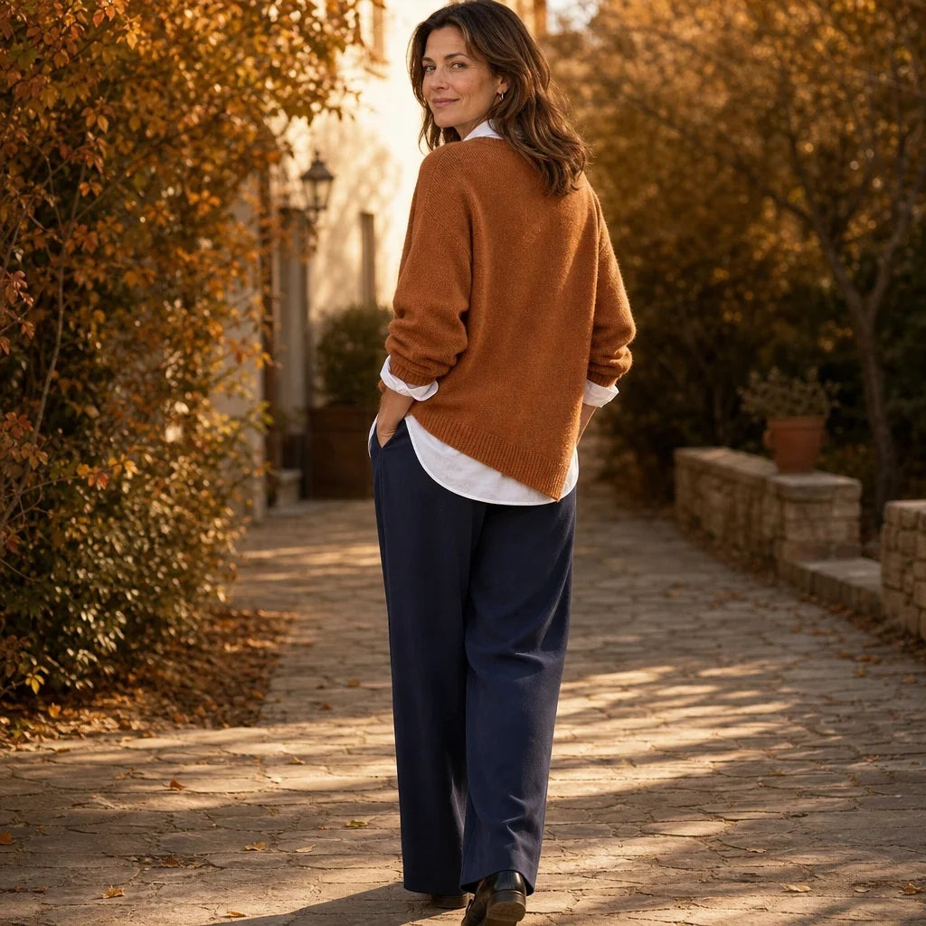 Caramelia – Asymmetric Toggle-Front Knit Cardigan