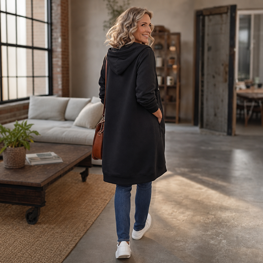 Wrapdown – Long Zip-Up Hooded Jacket
