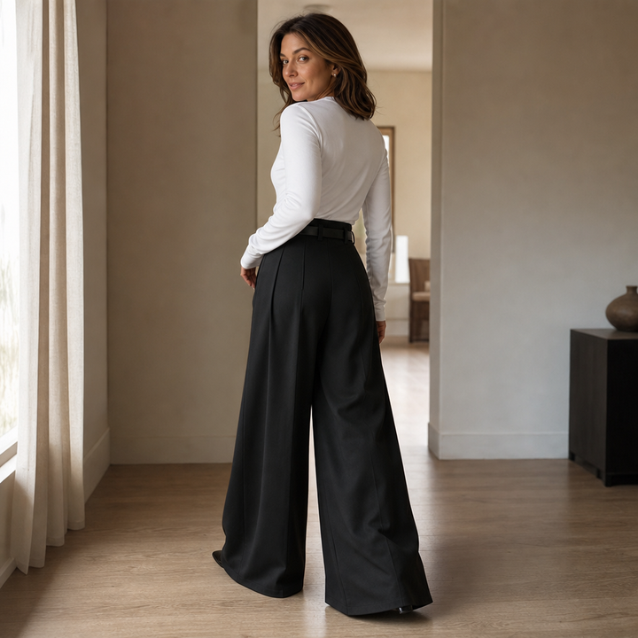 Vellora – High-Waisted Wide-Leg Trousers
