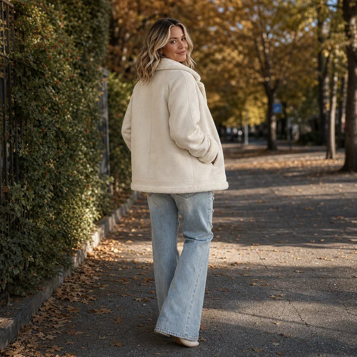 Veloura – Shearling-Trim Jacket